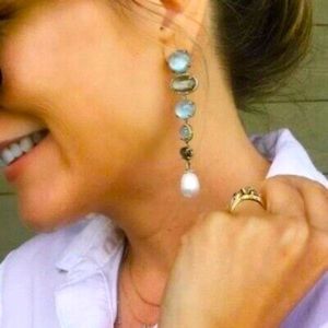 Stella & Dot Bohemian Linear earrings.